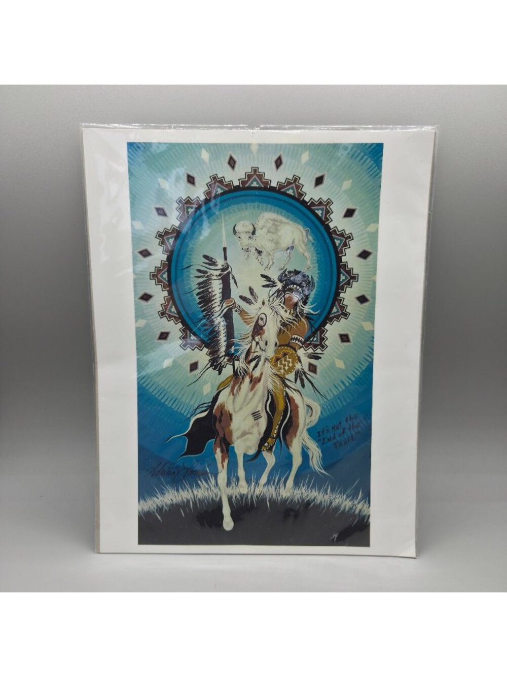 Native American Art Print Its Not The End Of The Trail Adrian Lavrie Horse